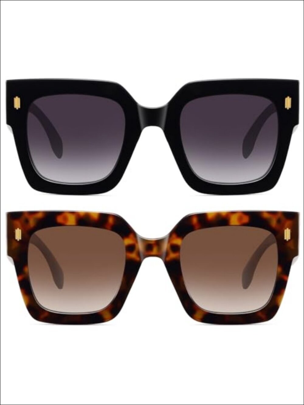 Oversized Square Sunglasses TAC UV Protection Outdoor Driving Unisex